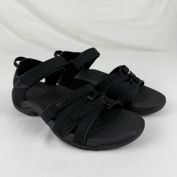Teva Tirra Strappy Black Athletic Comfort Trail Water Sandals Size 7   4266‎ - Picture 2 of 15